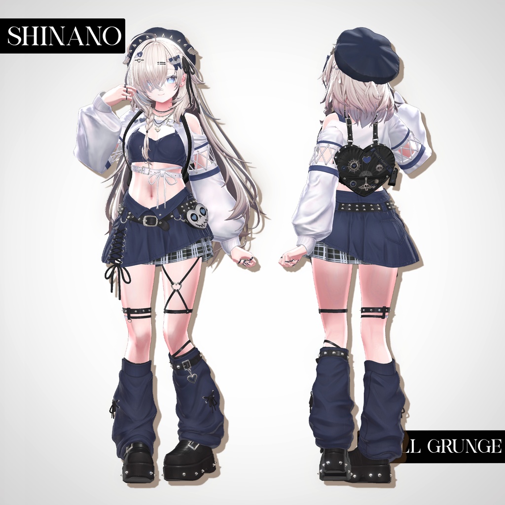 📢SALE💀【VRC 衣装】SKULL GRUNGE - Riot