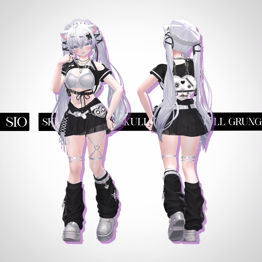 📢SALE💀【VRC 衣装】SKULL GRUNGE - Riot