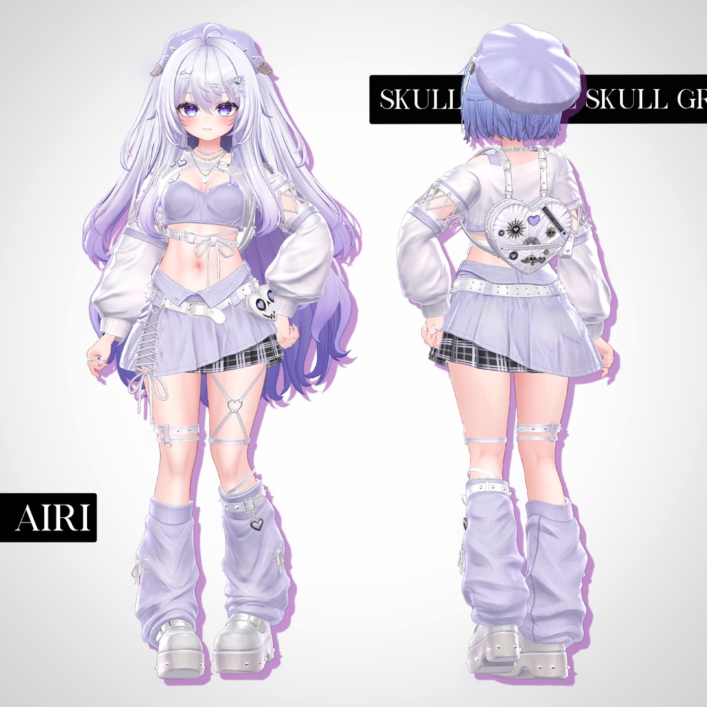 📢SALE💀【VRC 衣装】SKULL GRUNGE - Riot