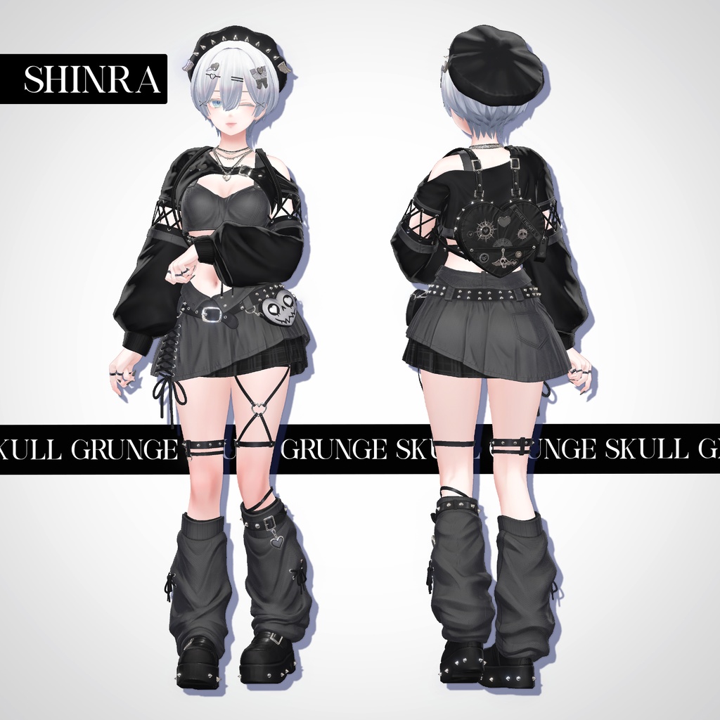 📢SALE💀【VRC 衣装】SKULL GRUNGE - Riot