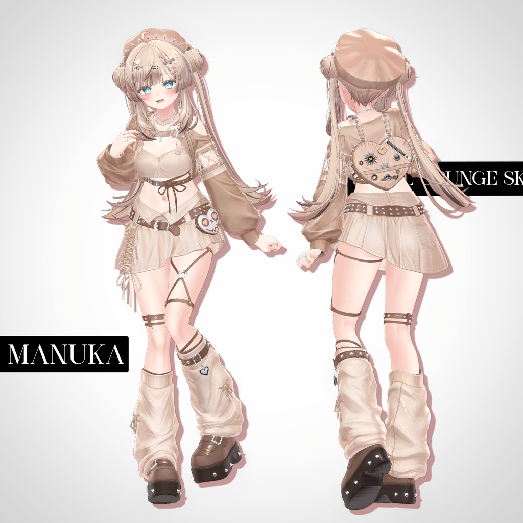 📢SALE💀【VRC 衣装】SKULL GRUNGE - Riot