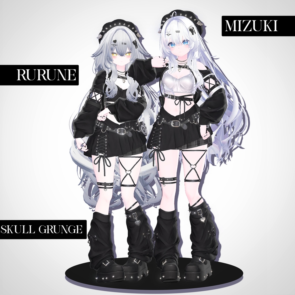 📢SALE💀【VRC 衣装】SKULL GRUNGE - Riot