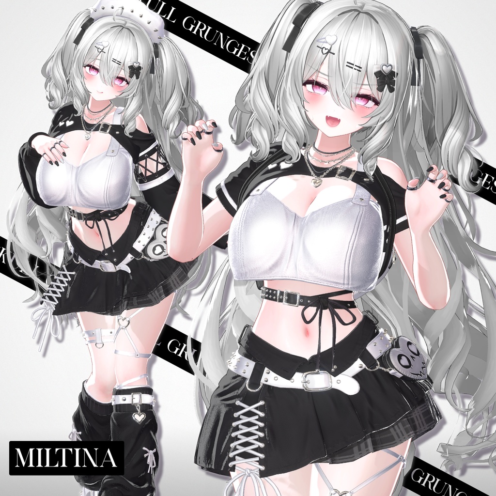 📢SALE💀【VRC 衣装】SKULL GRUNGE - Riot