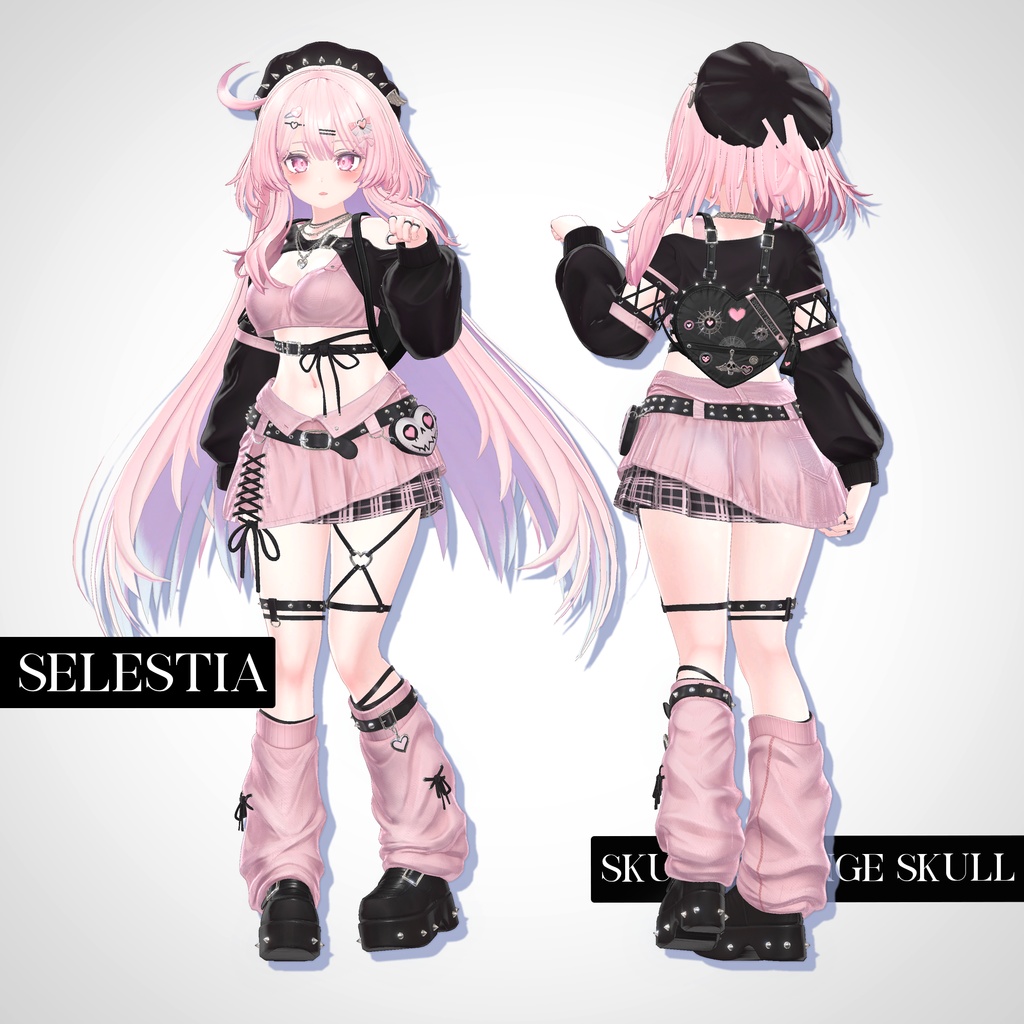 📢SALE💀【VRC 衣装】SKULL GRUNGE - Riot