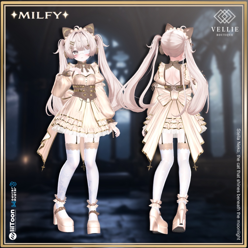 🌙【VRC 衣装】 Stella Neko - Splendent