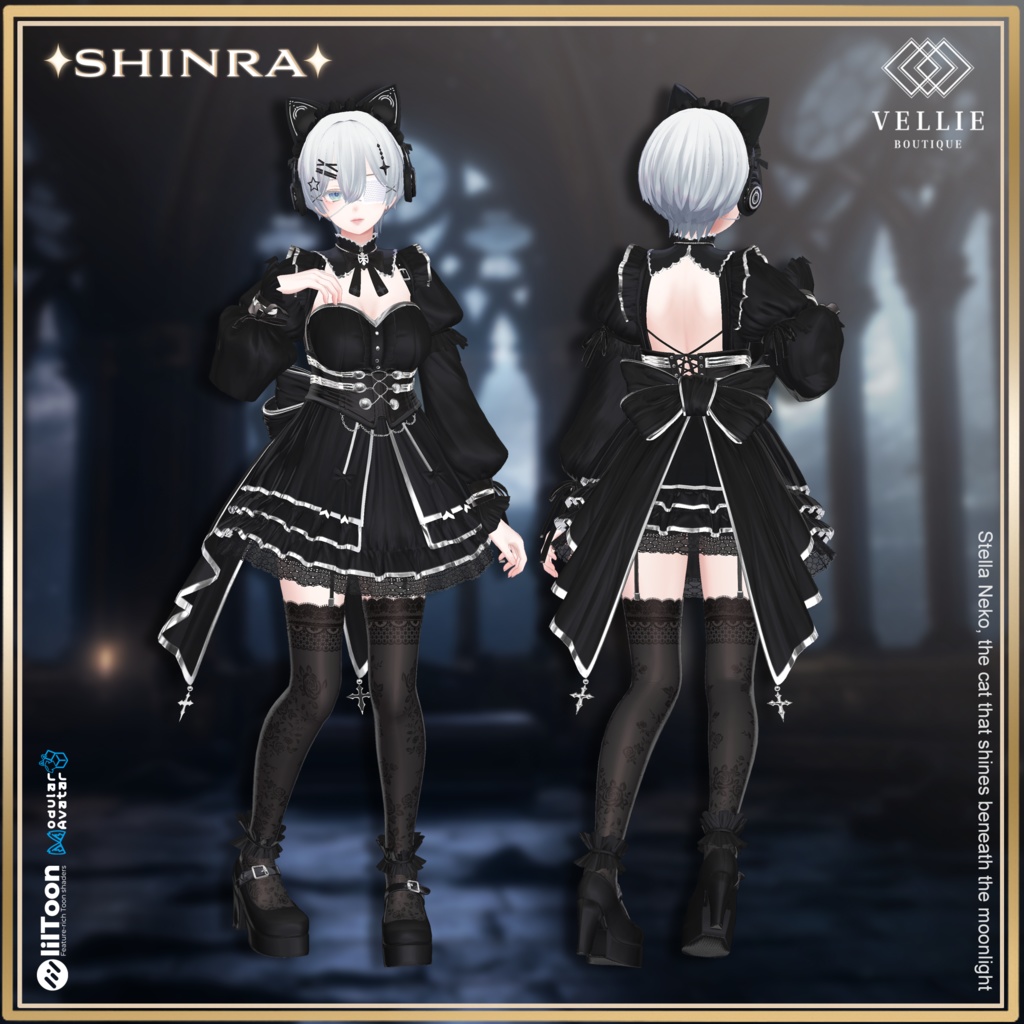 🌙【VRC 衣装】 Stella Neko - Splendent