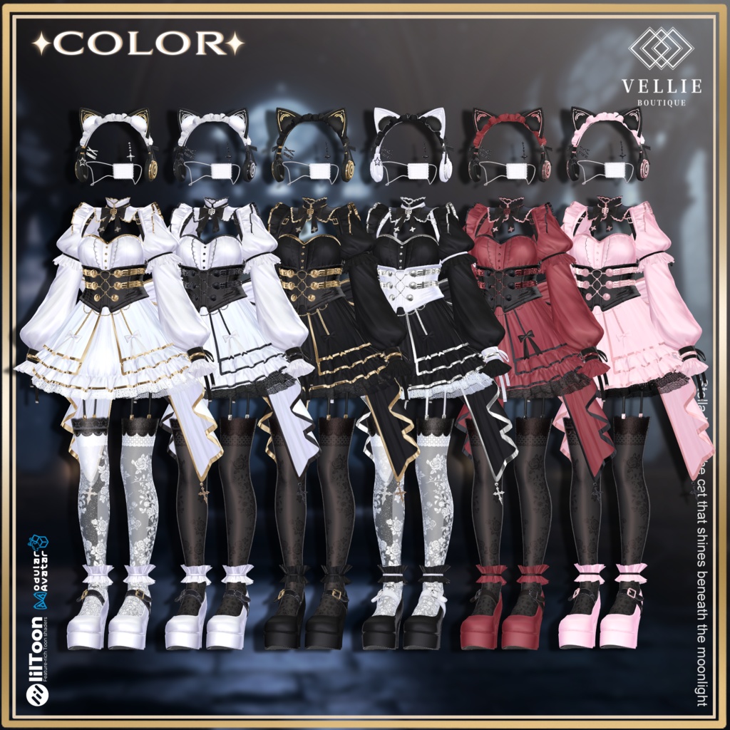 🌙【VRC 衣装】 Stella Neko - Splendent