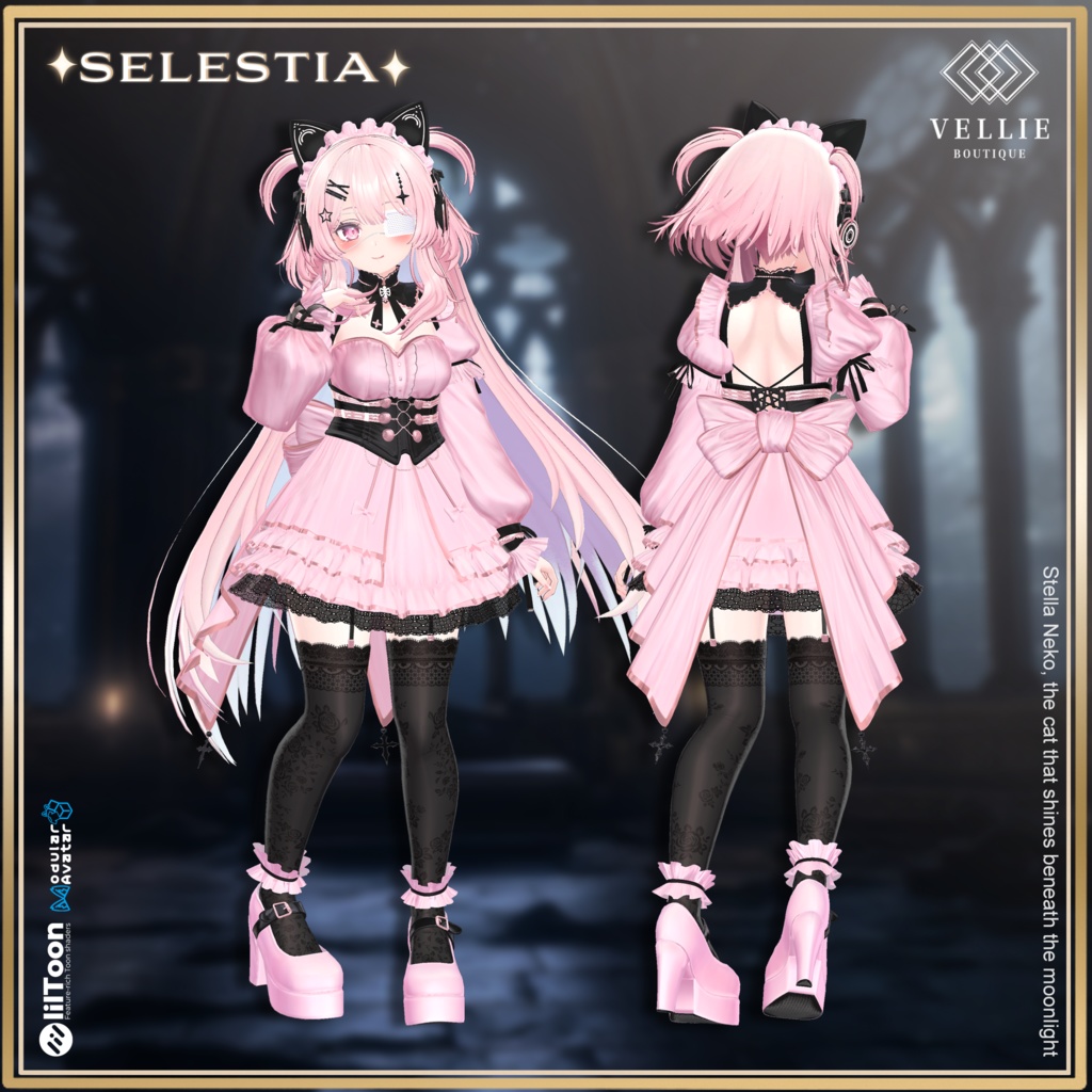 🌙【VRC 衣装】 Stella Neko - Splendent