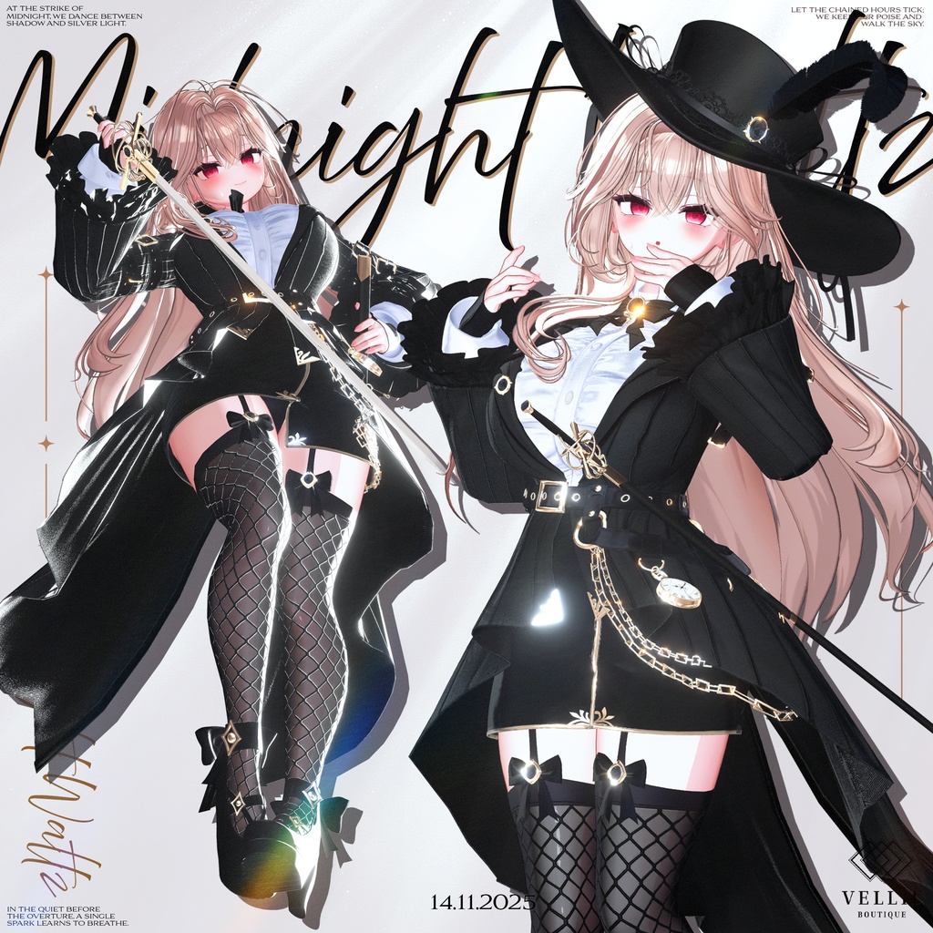 🔴SALE⚔️【VRC 衣装】Midnight Waltz - Secret