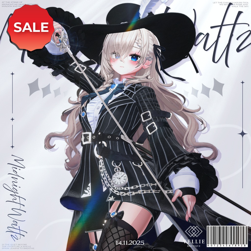 🔴On Sale ⚔️【VRC 衣装】Midnight Waltz - Secret