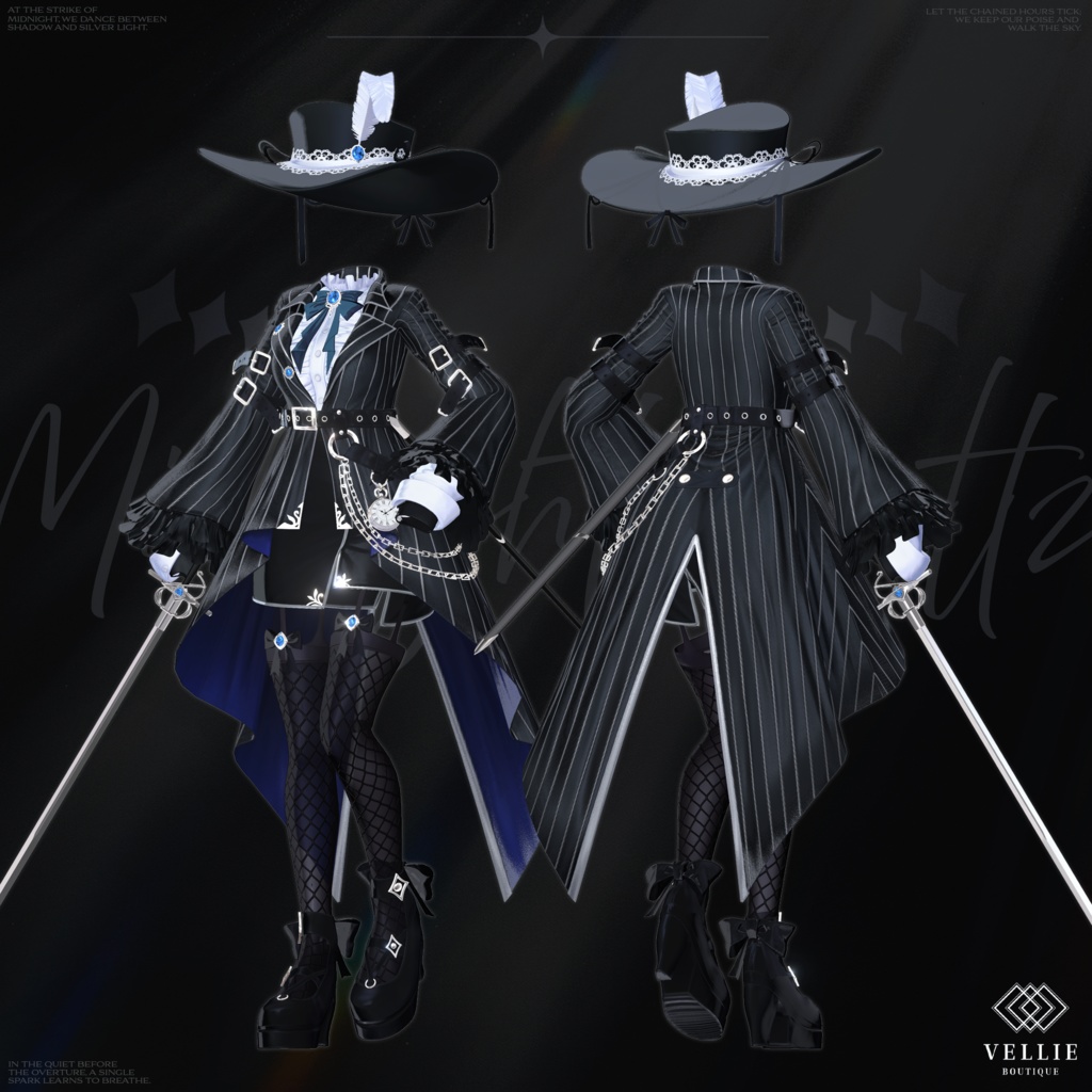 🔴SALE⚔️【VRC 衣装】Midnight Waltz - Secret