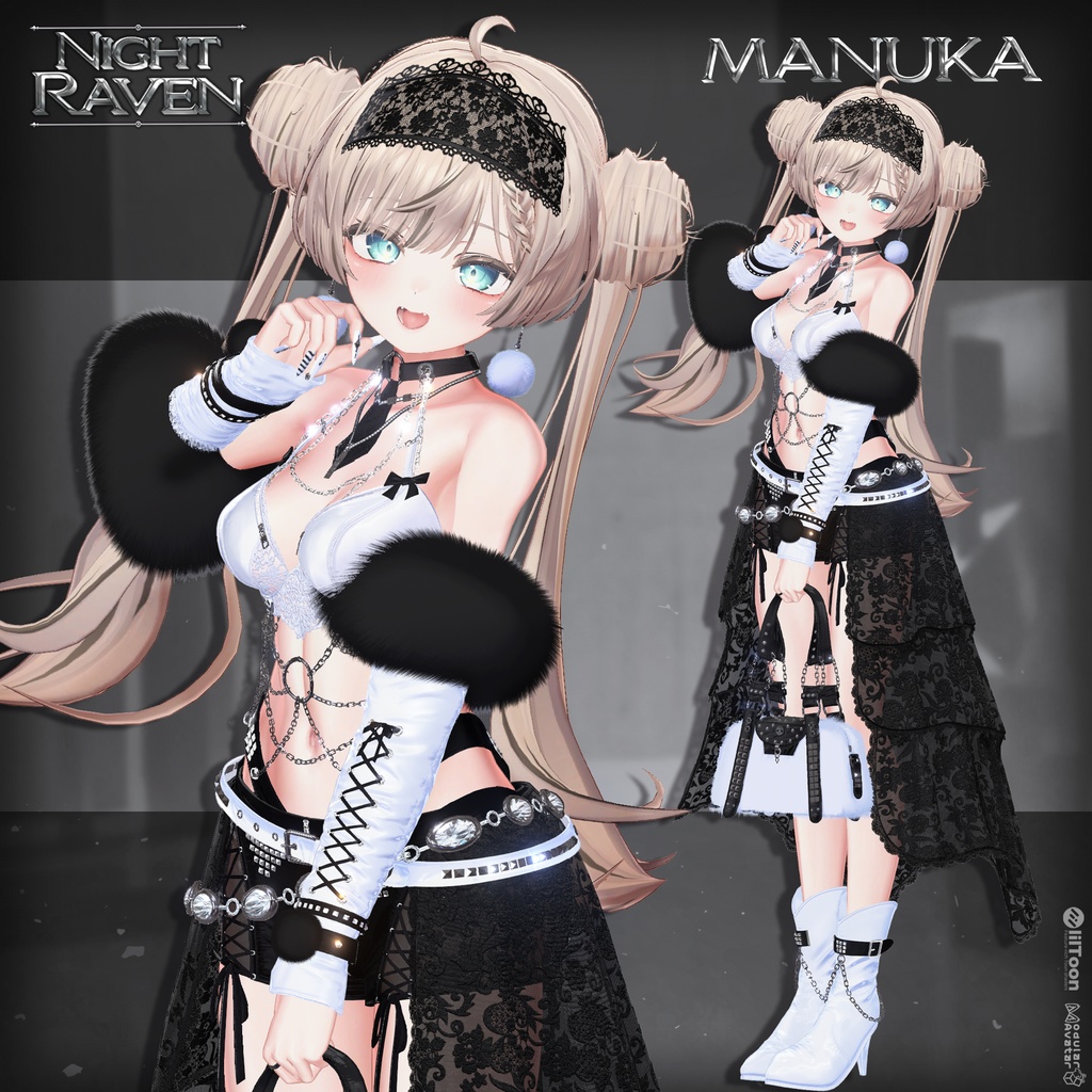 🔴SALE🔴🐦⬛【VRC 衣装】Night Raven - Noir