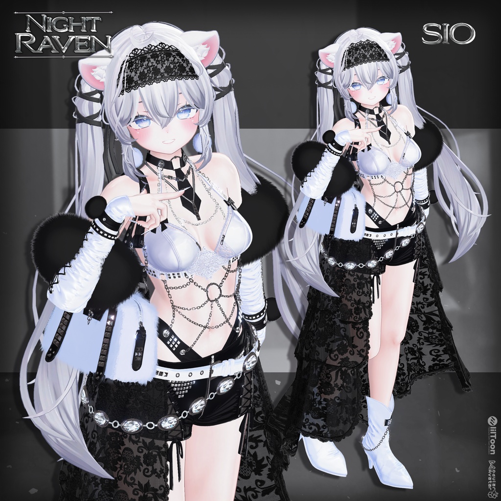 🔴SALE🔴🐦⬛【VRC 衣装】Night Raven - Noir