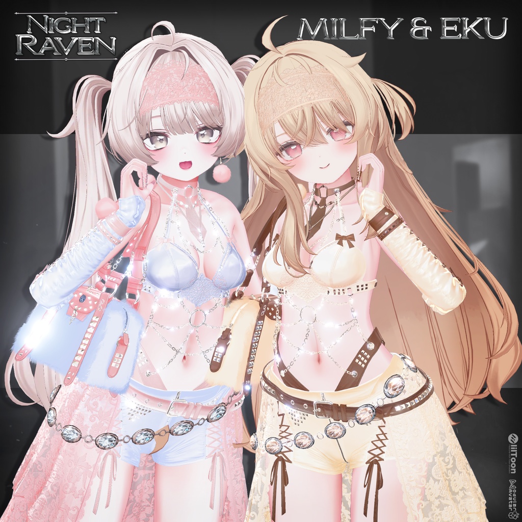 🔴SALE🔴🐦⬛【VRC 衣装】Night Raven - Noir