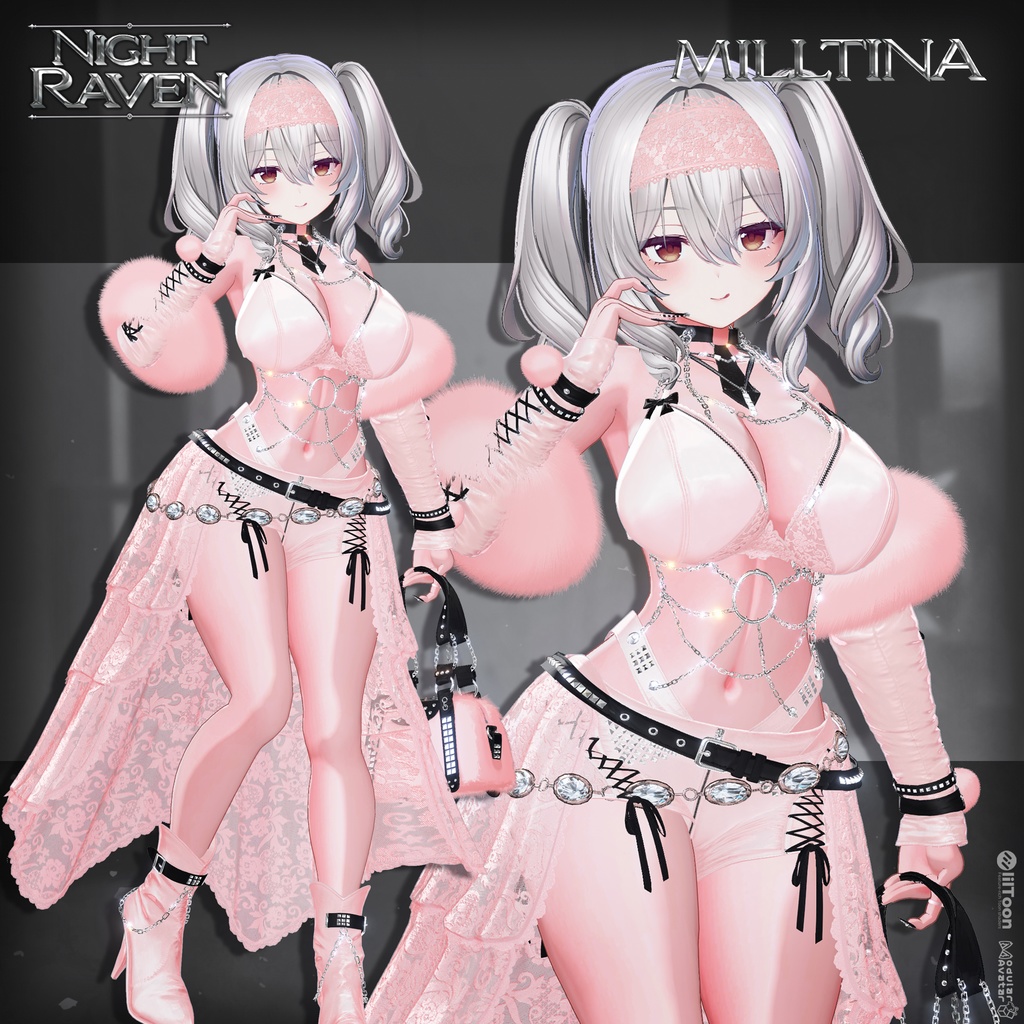 🔴SALE🔴🐦⬛【VRC 衣装】Night Raven - Noir