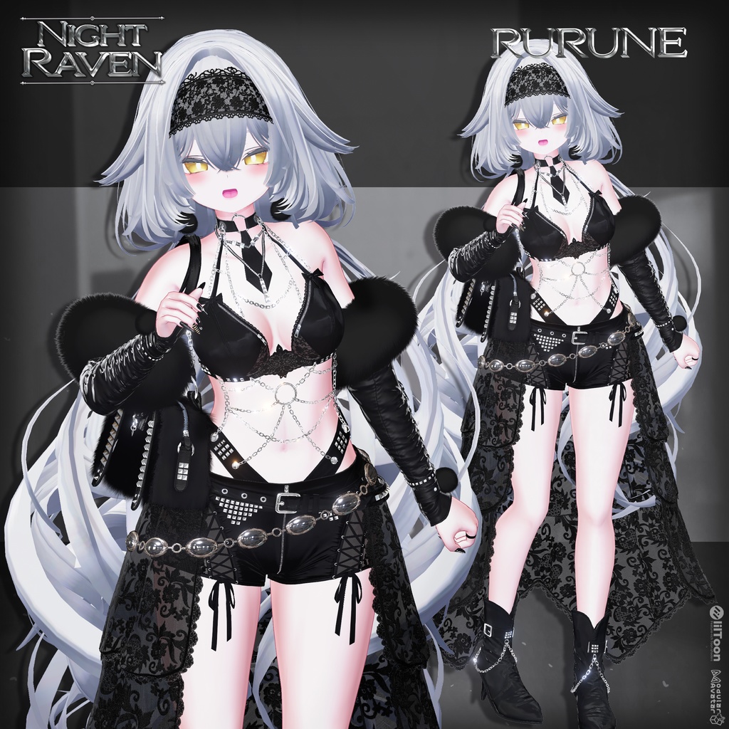 🔴SALE🔴🐦⬛【VRC 衣装】Night Raven - Noir