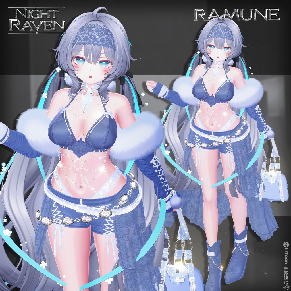 🔴SALE🔴🐦⬛【VRC 衣装】Night Raven - Noir
