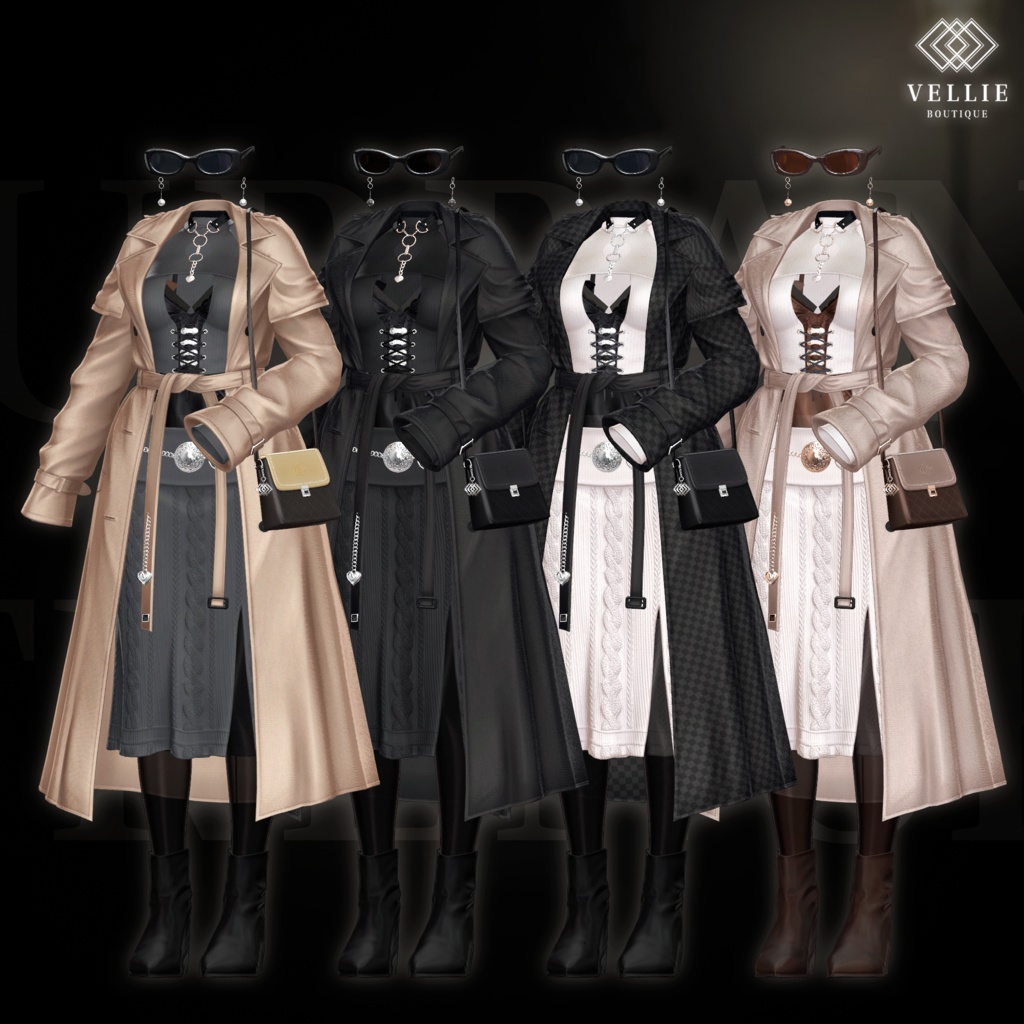 🎁SALE+RT EVENT 🏢【VRC 衣装】Urban Trench -Central