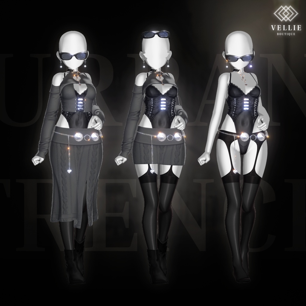 🎁SALE+RT EVENT 🏢【VRC 衣装】Urban Trench -Central
