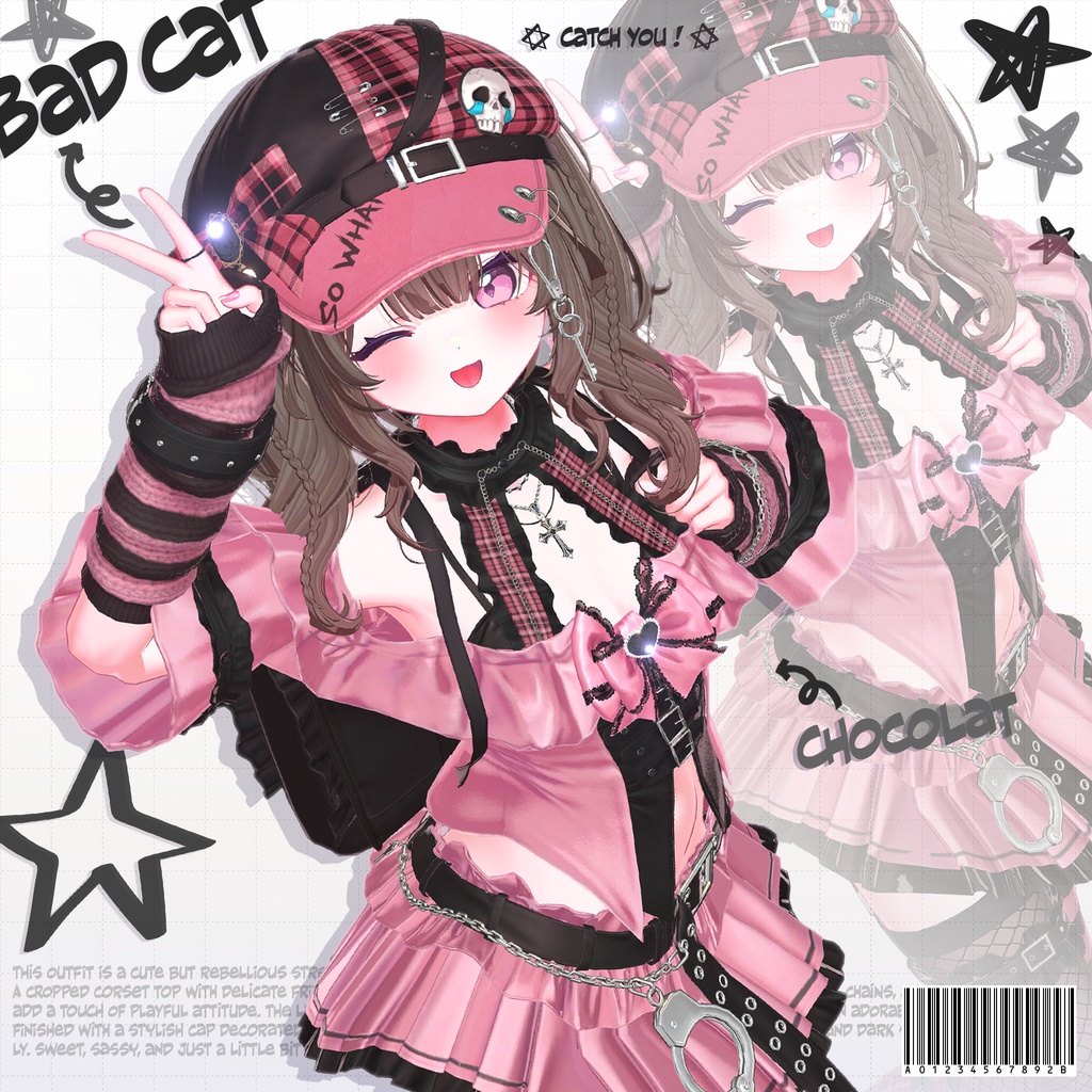 🔴SALE 🐈⬛【VRC 衣装】Bad Cat - Kitch