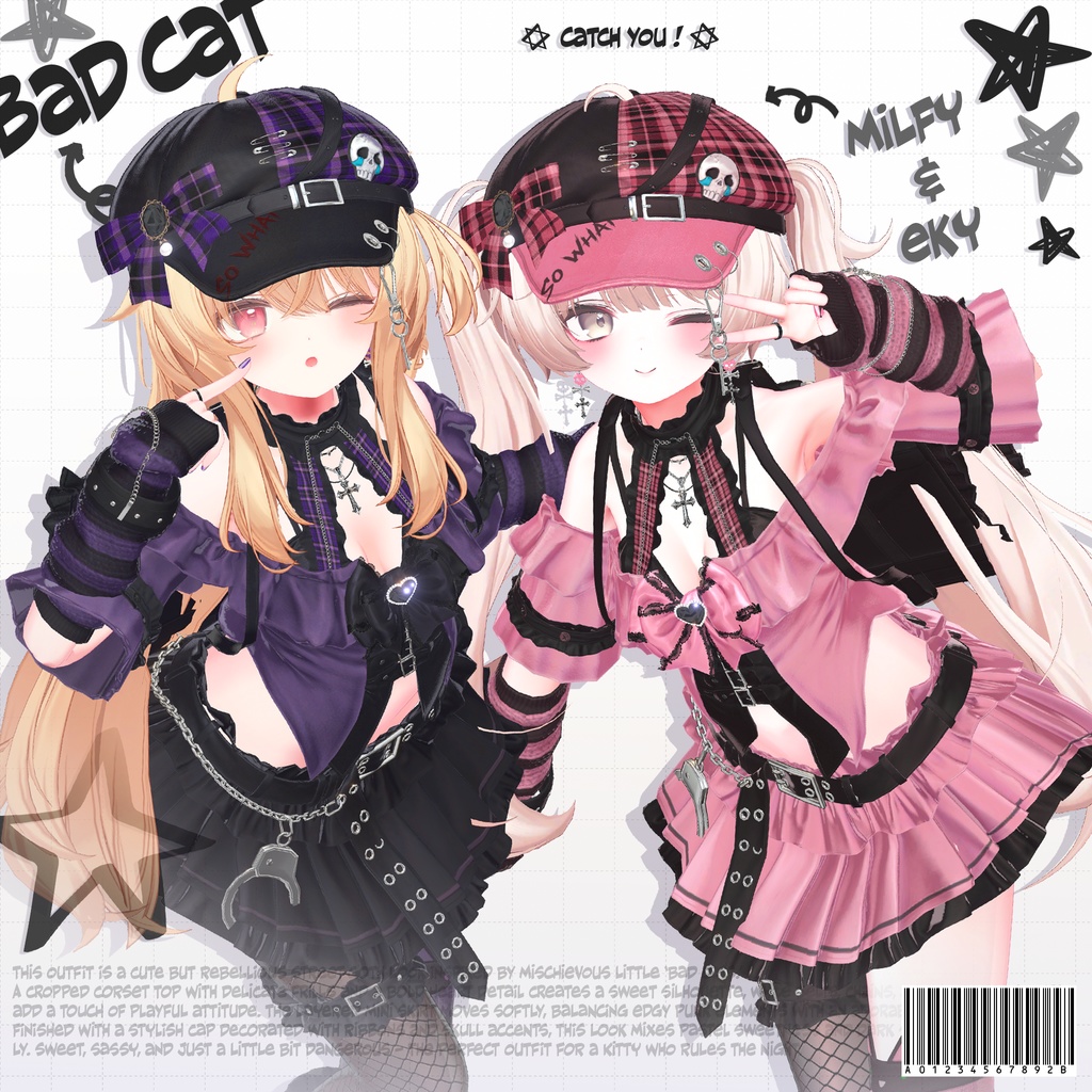 🔴SALE 🐈⬛【VRC 衣装】Bad Cat - Kitch