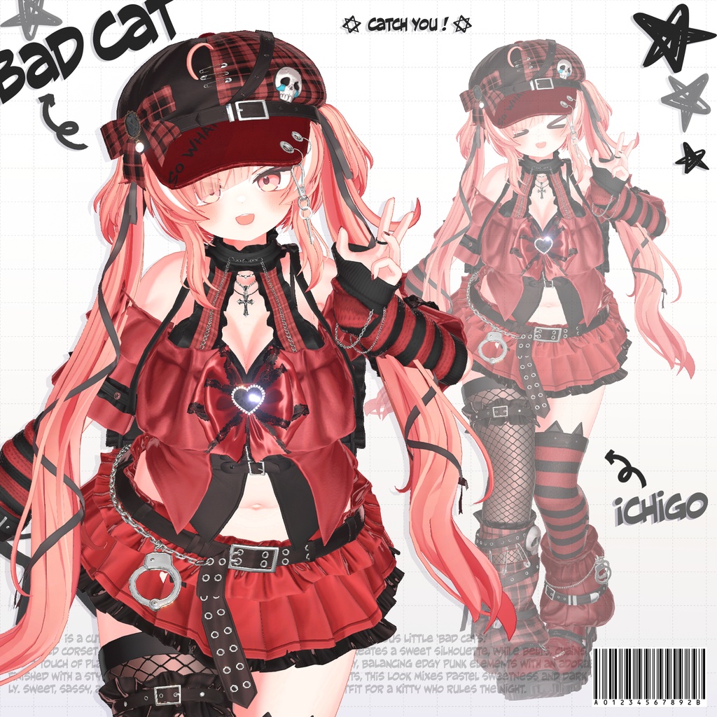 🔴SALE 🐈⬛【VRC 衣装】Bad Cat - Kitch