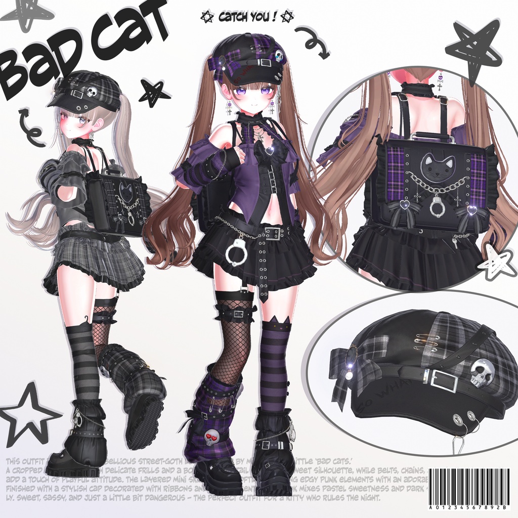 🔴SALE 🐈⬛【VRC 衣装】Bad Cat - Kitch