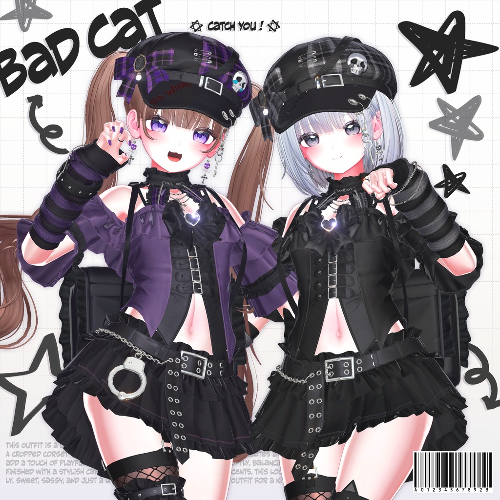 🔴SALE 🐈⬛【VRC 衣装】Bad Cat - Kitch