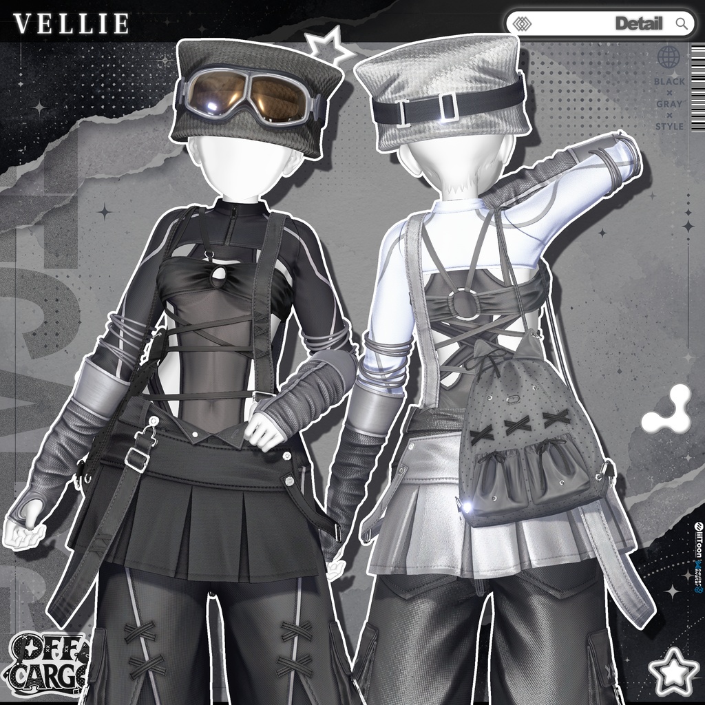 🔴On Sale🖤【VRC 衣装】OFF CARGO - RETRO