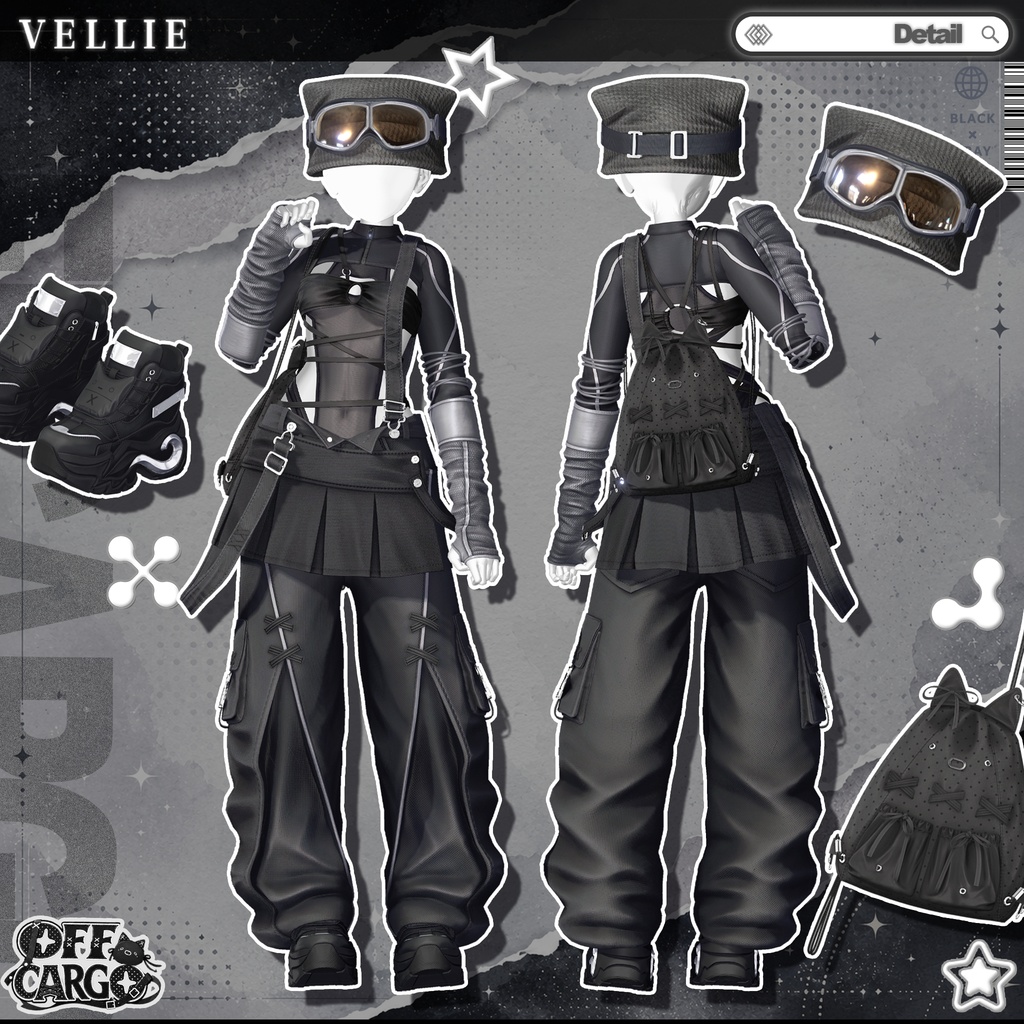 🔴On Sale🖤【VRC 衣装】OFF CARGO - RETRO