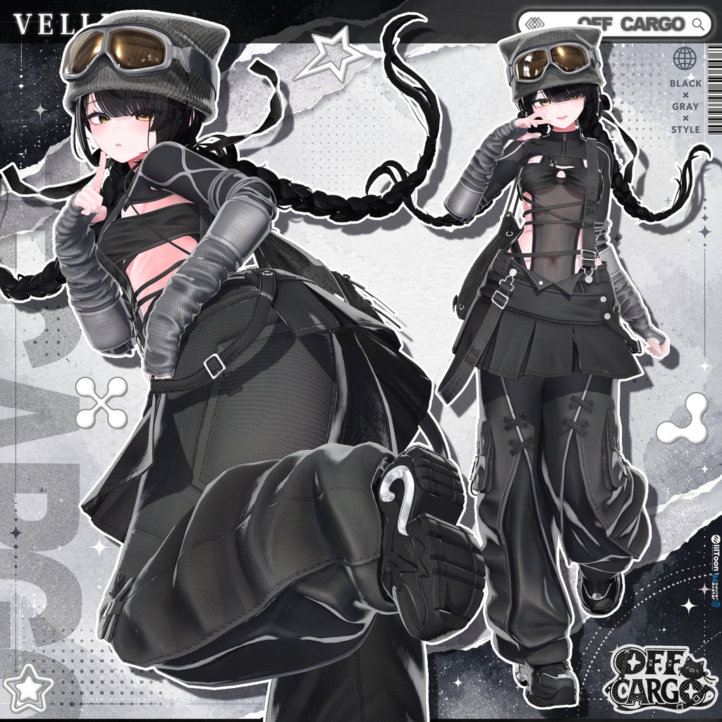 🔴On Sale🖤【VRC 衣装】OFF CARGO - RETRO