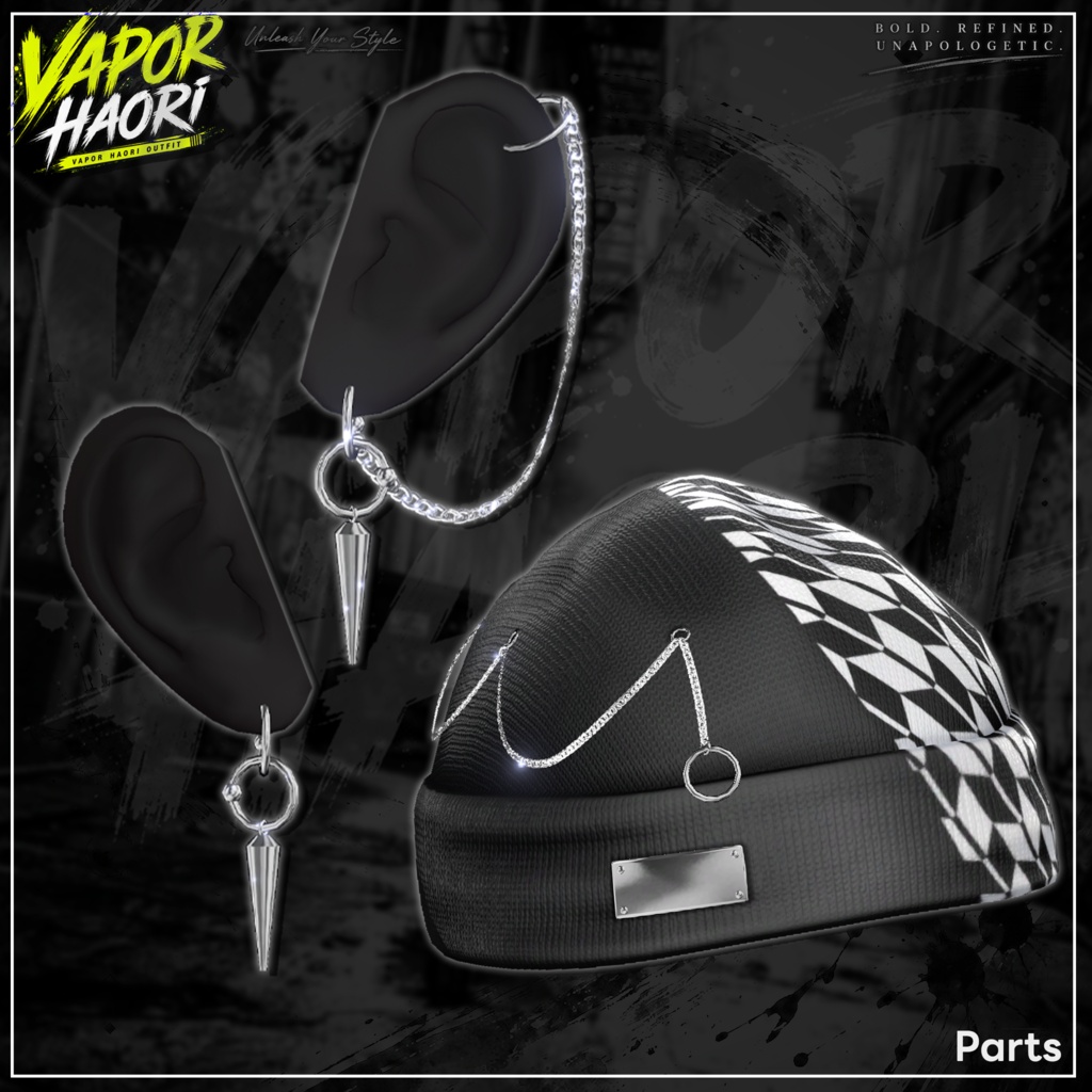 🛑On Sale ◼️【VRC 衣装】 Vapor Haori - Smoke