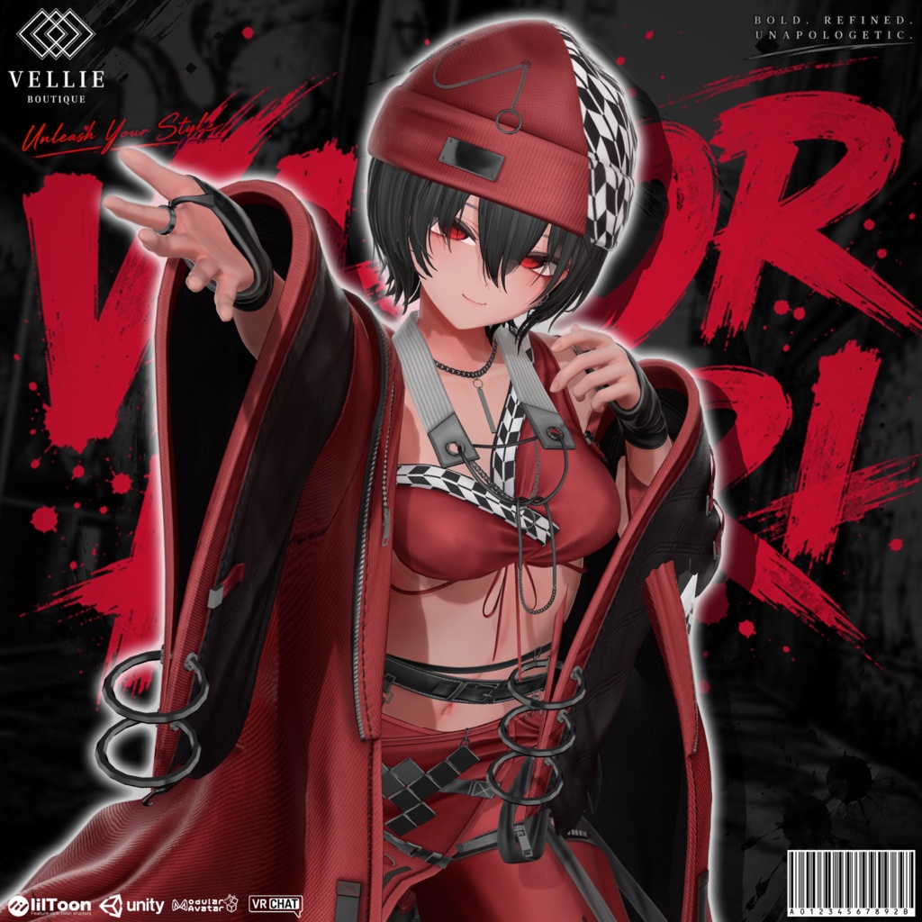 🛑On Sale ◼️【VRC 衣装】 Vapor Haori - Smoke