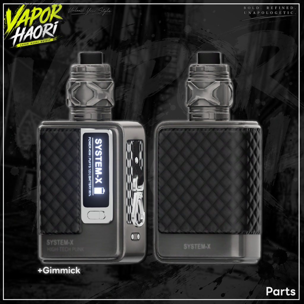 🛑On Sale ◼️【VRC 衣装】 Vapor Haori - Smoke