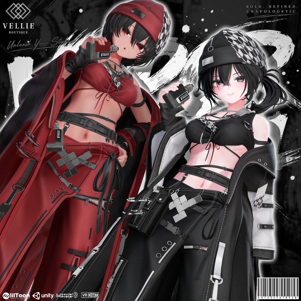 🛑On Sale ◼️【VRC 衣装】 Vapor Haori - Smoke