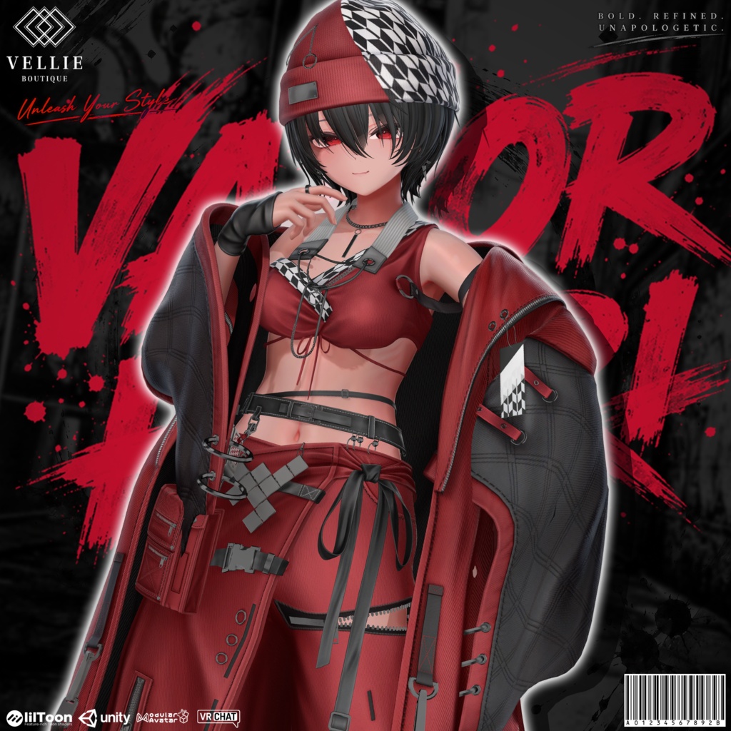 🛑On Sale ◼️【VRC 衣装】 Vapor Haori - Smoke