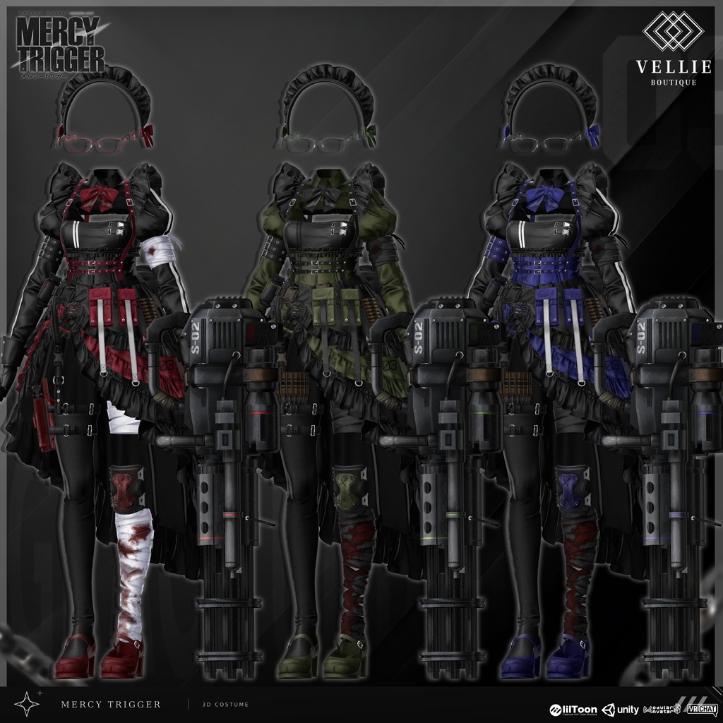 🔴On Sale🔲【VRC 衣装】 Mercy Trigger - Combat