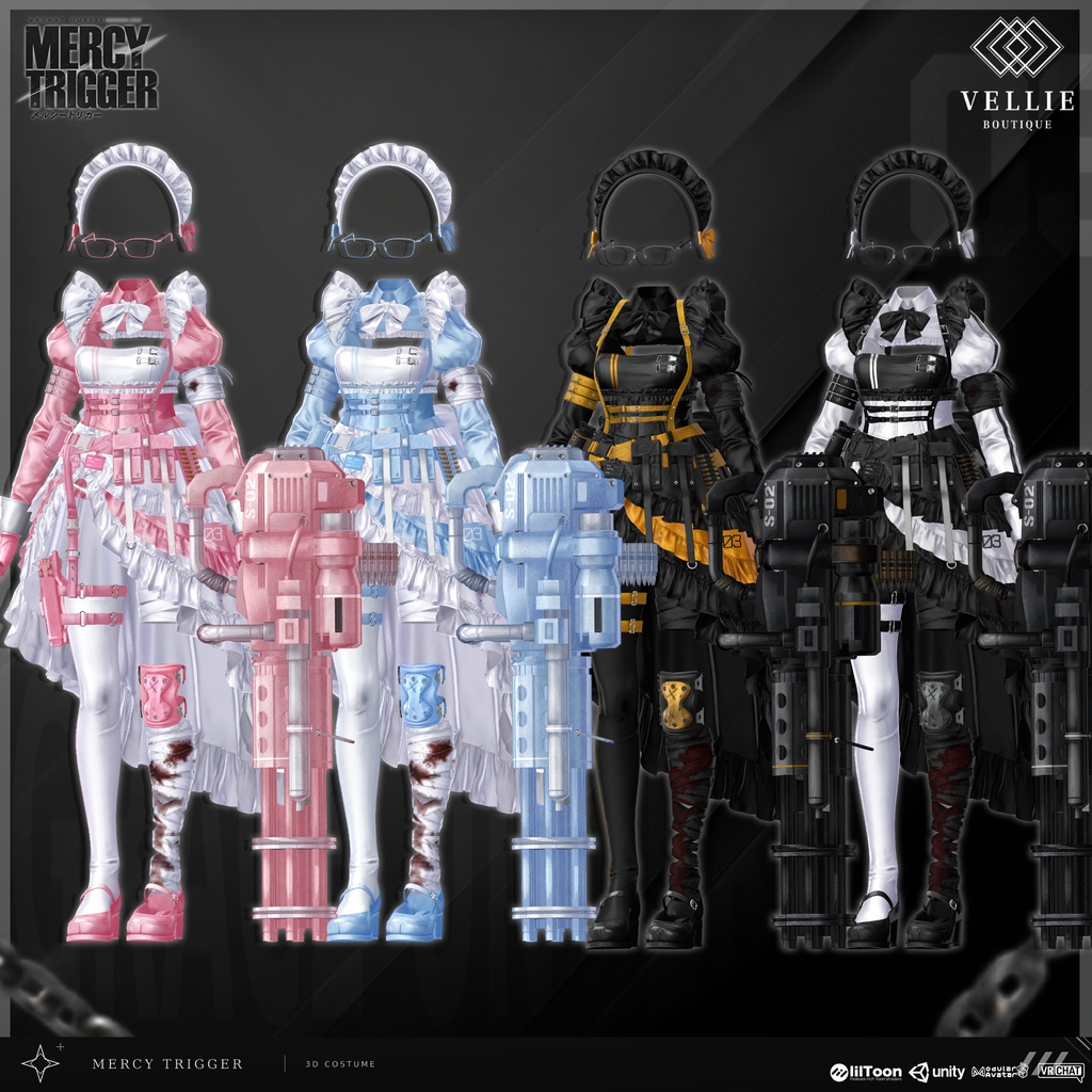 🔴On Sale🔲【VRC 衣装】 Mercy Trigger - Combat