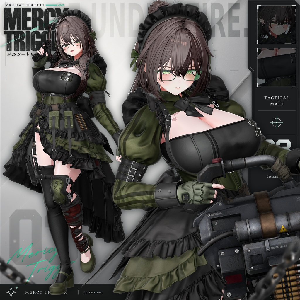 🔴On Sale🔲【VRC 衣装】 Mercy Trigger - Combat