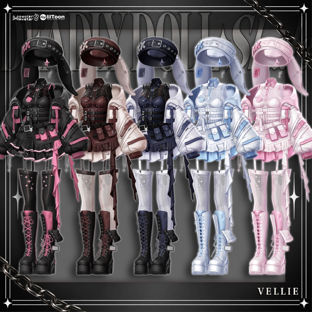 🔴1DAY SALE🐰【VRC 衣装】 Deadly Doll - Shade