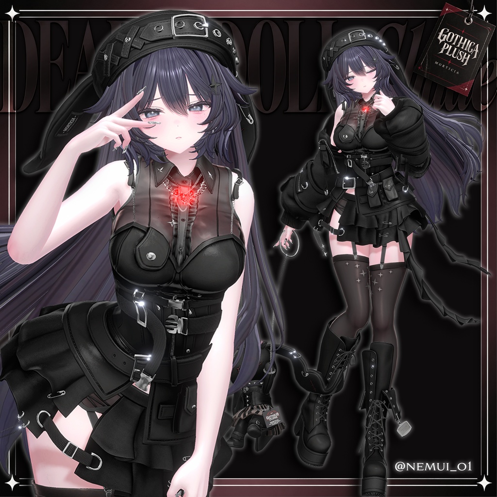 🔴1DAY SALE🐰【VRC 衣装】 Deadly Doll - Shade