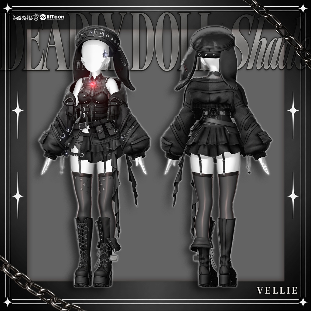 🔴1DAY SALE🐰【VRC 衣装】 Deadly Doll - Shade