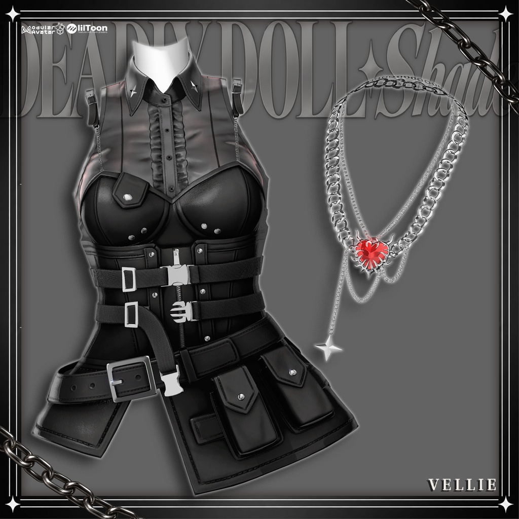 🔴1DAY SALE🐰【VRC 衣装】 Deadly Doll - Shade