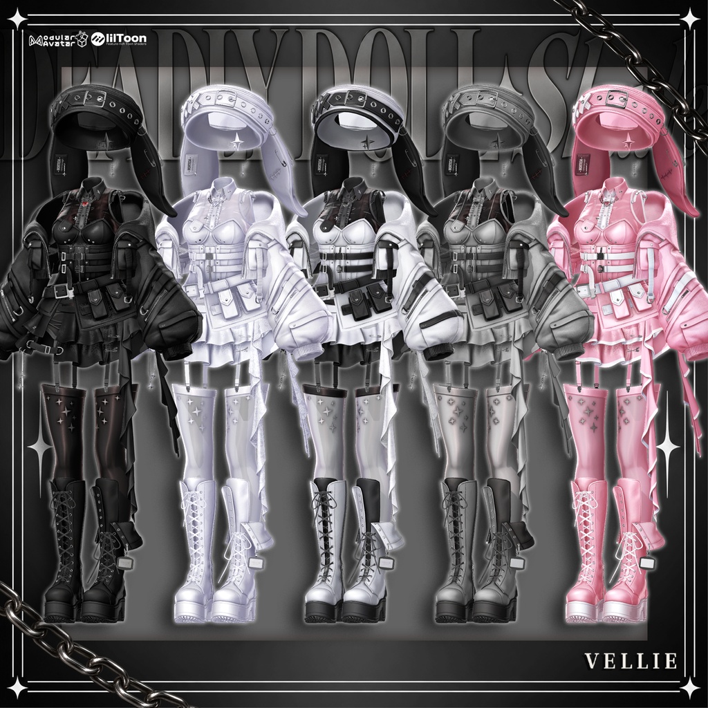 🔴1DAY SALE🐰【VRC 衣装】 Deadly Doll - Shade