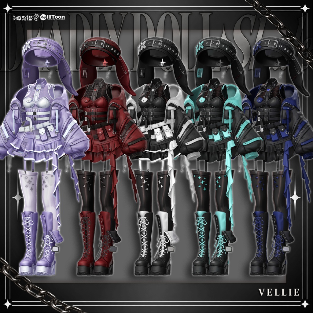 🔴1DAY SALE🐰【VRC 衣装】 Deadly Doll - Shade