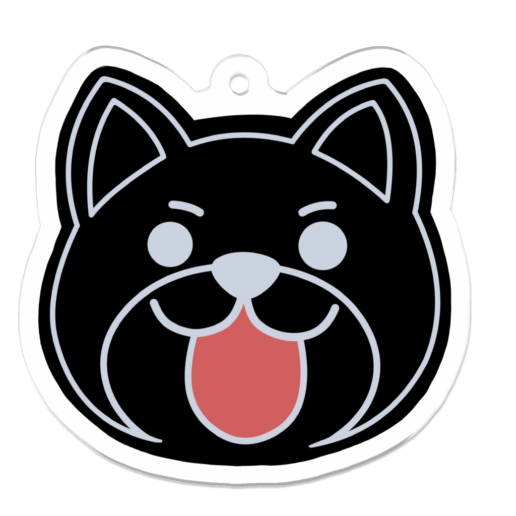 お腹のわんこアクキー