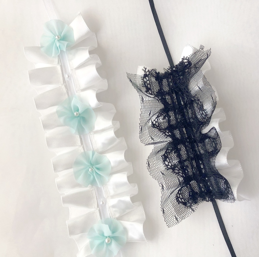 花咲くしらあいいろ 夜空をこぼしたしっこくヘッドドレス ゆめふろ Booth