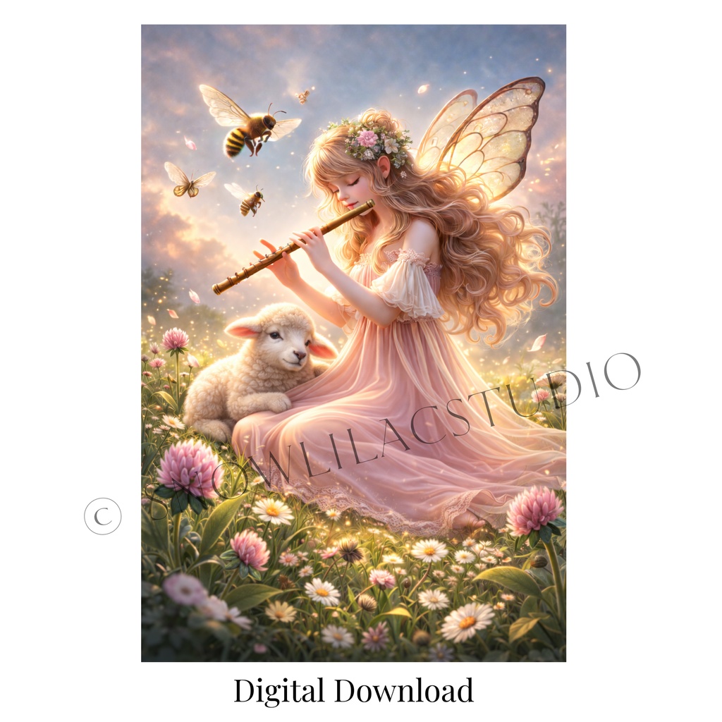 春の調べを奏でる花妖精ーFlower Fairy Playing the Melody of Spring