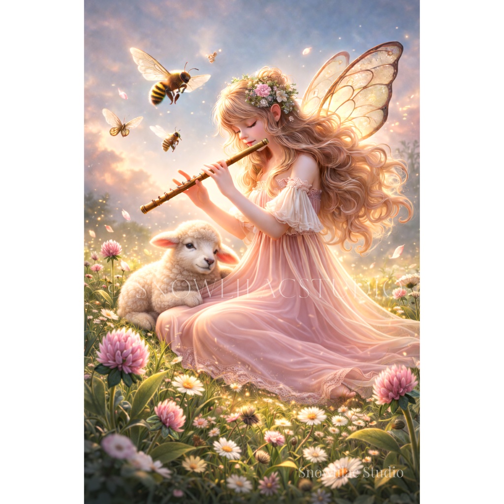 春の調べを奏でる花妖精ーFlower Fairy Playing the Melody of Spring