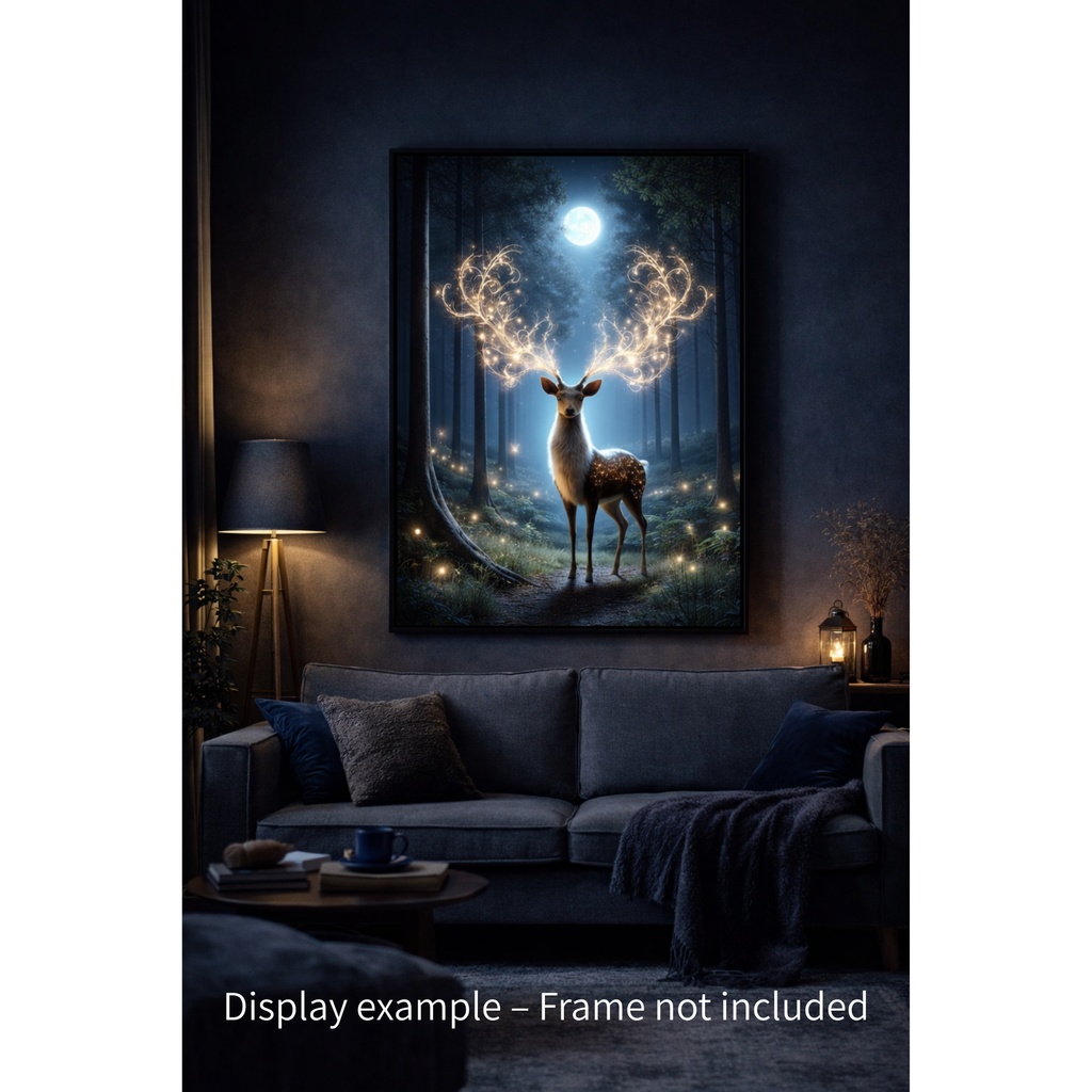 月光の森の光の鹿 -The Moonlit Luminous Stag